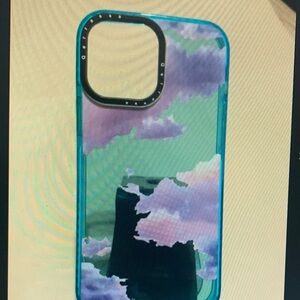 Apple Cloud Design Case - Teal and Purple